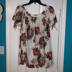 Floral Satin Blouse